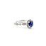 Ring .42ctw Diamonds 1.47ct Sapphire 950pt Sz7 123040051