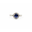 Ring .42ctw Diamonds 1.47ct Sapphire 950pt Sz7 123040051