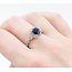 Ring .42ctw Diamonds 1.47ct Sapphire 950pt Sz7 123040051