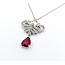 Necklace Lavaliere .35ctw Round Diamonds 1.65ct Tourmaline 18kw 15.25" 222100090