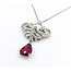 Necklace Lavaliere .35ctw Round Diamonds 1.65ct Tourmaline 18kw 15.25" 222100090