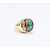 Ring .50ctw Round Diamonds Turquoise/Amethyst 14ky Sz12 223040041