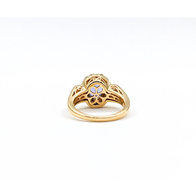 Ring .53ctw Round Diamonds 1.76ct Tanzanite 14ky Sz6.75 223030022