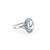 Ring .50ctw Diamonds 1.8ct Aquamarine 18kw Sz7 123020129