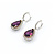 Earrings Dangle .76ctw Diamonds 7ctw Rhodolite Garnet 14kw 1x.4" 123060158