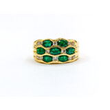  Ring .35ctw Diamonds 1.8ctw Emerald 18ky Sz7.75 122120430