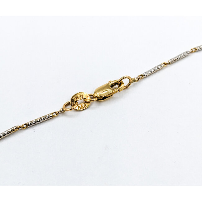 Necklace 4.90ct Oval Spinel .34ctw Diamond 18ktt, 14kt chain 620070002