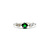 Ring .16ctw Diamonds .48ct Tsavorite Garnet 14kw Sz6.5 123040026