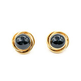  Earrings Clip On 12mm Onyx 14Ky 17x17mm 223090022
