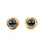 Earrings Clip On 12mm Onyx 14Ky 17x17mm 223090022