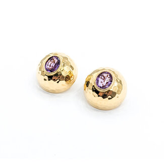 Earrings Clip On 9x7.5mm Amethyst 14Ky 21.5x21.5mm 223090024