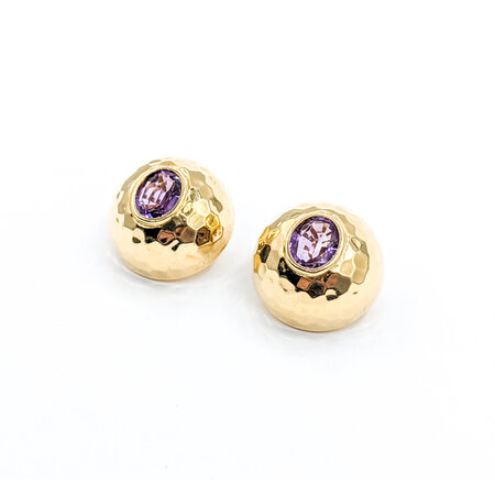 Earrings Clip On 9x7.5mm Amethyst 14Ky 21.5x21.5mm 223090024