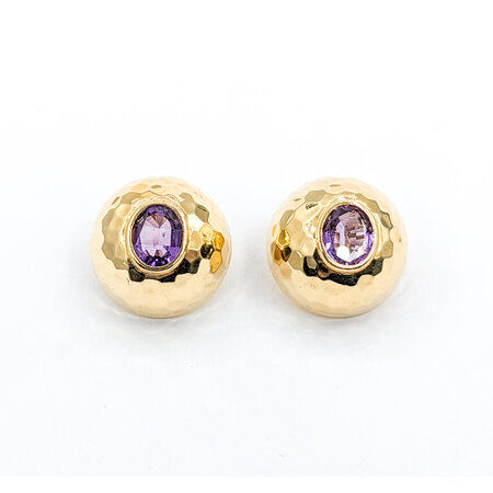 Earrings Clip On 9x7.5mm Amethyst 14Ky 21.5x21.5mm 223090024