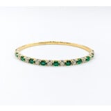  Bracelet Flex 1.32ctw Diamonds 2.34ctw Emerald 14ktt 7" 123050165