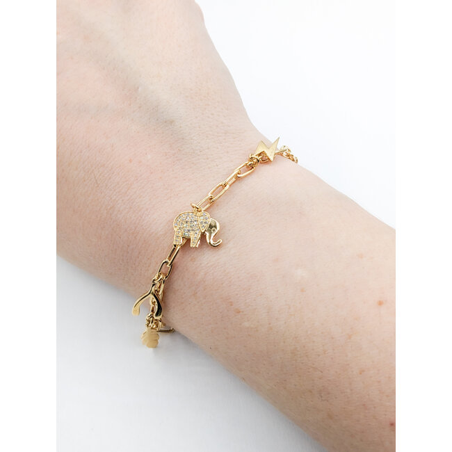 Bracelet Majolie .50ctw Round Diamonds 14ky 6.5" 223100008