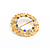 Brooch .40ctw Round Diamonds .60ctw Sapphires 14ky 37mm 223100027