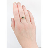  Ring Antique Tourmaline Seed Pearls 10kr Sz7 223100049