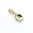 Pendant .06ctw Diamonds 1.32ct Colombian Emerald 18ky 21x7mm 223080061