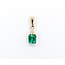 Pendant .06ctw Diamonds 1.32ct Colombian Emerald 18ky 21x7mm 223080061