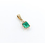 Pendant .06ctw Diamonds 1.32ct Colombian Emerald 18ky 21x7mm 223080061