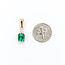Pendant .06ctw Diamonds 1.32ct Colombian Emerald 18ky 21x7mm 223080061