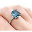 Ring .01ct Round Diamond 6.3ct Blue Zircon 18kw Sz7 223100052
