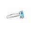 Ring .04ctw Round Diamonds 6.03ct Blue Zircon Platinum Sz8 223100056