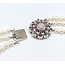 Necklace 1.51ctw Round Diamonds 1.60ctw/7.5mm Pearl Ruby 14kw
