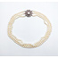 Necklace 1.51ctw Round Diamonds 1.60ctw/7.5mm Pearl Ruby 14kw