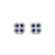 Earrings .33ctw Round Diamonds .40ctw Sapphires 14kw 8.4mm 223100077