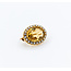 Brooch 14x11mm Oval Citrine Seed Pearls 15ky 20x16mm 223090044