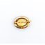 Brooch 14x11mm Oval Citrine Seed Pearls 15ky 20x16mm 223090044