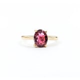  Ring Solitaire 2.10ct Oval Tourmaline 14ky Sz8 223090049