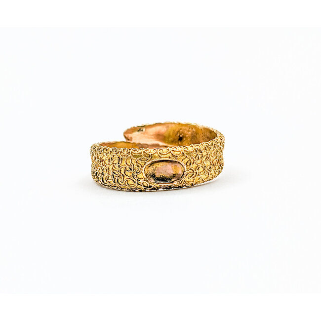 Ring Antique Bi Pass Pearls 14ky Sz6 223090040