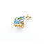 Pendant .06ctw Round Diamonds 2.0ct Topaz 14ky 20x12.5mm 223100011
