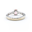 Ring 1.4ct Pink Tourmaline .98ctw Aquamarines 14kw Sz9.5 223100094