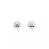  Earrings .20ctw Round Diamonds 14kw 6.5mm 223100089