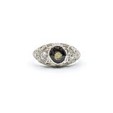  Ring Antique .30ctw Old Euro Diamonds 1.20ct Alexandrite 950pt Sz6 123060144