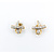 Earrings Clip "X" .50ctw Round Diamonds 14ky 19x18mm 223100105
