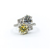  Ring Art Deco 1.42ct/1.61ct Round Diamonds .45ctw Diamonds Platinum Sz5.5 223100006