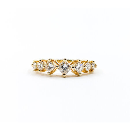 Ring .66ctw Princess Diamonds 14ky Sz5.75 223100110