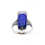 Ring Vintage 19.5x9mm Lapis 14kw Sz8 223100134