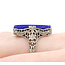 Ring Vintage 19.5x9mm Lapis 14kw Sz8 223100134