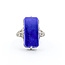 Ring Vintage 19.5x9mm Lapis 14kw Sz8 223100134