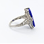 Ring Vintage 19.5x9mm Lapis 14kw Sz8 223100134