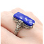 Ring Vintage 19.5x9mm Lapis 14kw Sz8 223100134