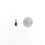 Pendant .03ct Round Diamond 6x4mm(.60ct) Ruby 10ky 13x5mm 223100144