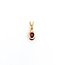 Pendant .03ct Round Diamond 6x4mm(.60ct) Ruby 10ky 13x5mm 223100144