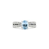  Ring .40ctw Diamonds .85ct Aquamarine 18kw Sz6.5 123040029