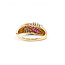Ring .25ctw Round Diamonds Lab Rubies 14ky Sz9 223100152